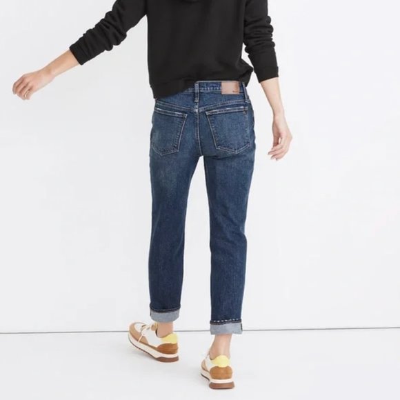 Madewell - Tomboy Straight Denim Jeans - Chaseley Wash - Size 26 - Boyfriend - Picture 2 of 9